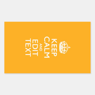 交通黄色いアクセントは平静およびあなたの文字を保ちます 長方形シール