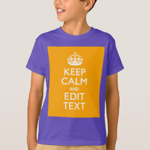 交通黄色い背景は平静およびあなたの文字を保ちます Tシャツ