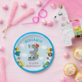 交通3rd誕生日紙パーティープレート ペーパープレート (パーティー)