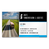 交通・物流 |トラック マグネット名刺 (正面)