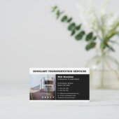 交通・物流 |トラック 名刺 (スタンド正面)