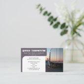 交通・物流 |トラック 名刺 (スタンド正面)