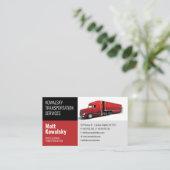 交通・物流 |トラック 名刺 (スタンド正面)