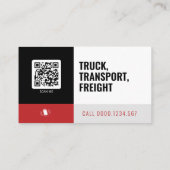 交通・物流 |トラック 名刺 (裏面)