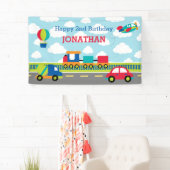 交通(車の列車の飛行機トラック)バックロープ 横断幕 (インサイチュ)