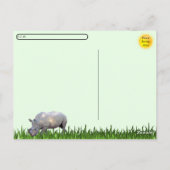 交配充電サイのはがき ポストカード (裏面)