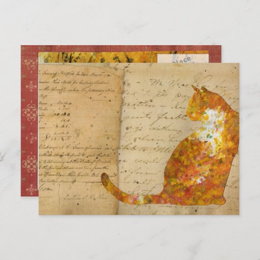 交配猫 ポストカード (正面/裏面)