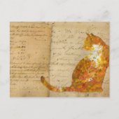 交配猫 ポストカード (正面)