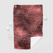 交錯ぼやけ色、桃またはサーモン色 ゴルフタオル (インサイチュ)