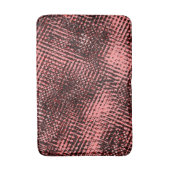 交錯ぼやけ色、桃またはサーモン色 バスマット (正面縦)