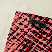 交錯ぼやけ色、桃またはサーモン色 ビーチタオル (インサイチュ)