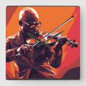 交響曲ファンク#1 スクエア壁時計 (正面)