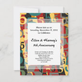 交響曲# 5つの第5または第50誕生日Annivesary 招待状 (裏面)