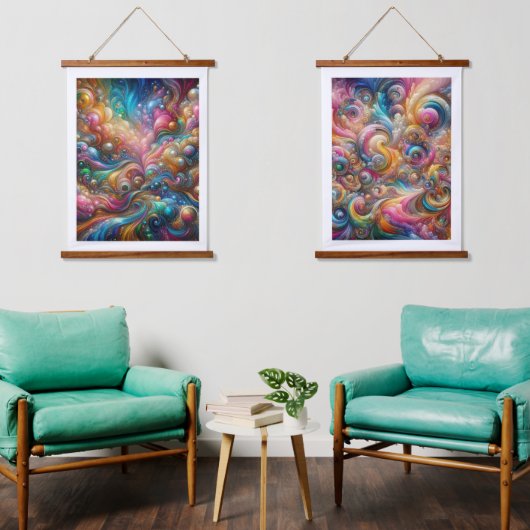 交響楽団オピュランス抽象芸術最高傑作 吊り下げ型タペストリー (リビング)