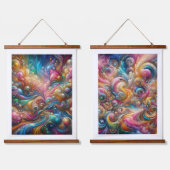 交響楽団オピュランス抽象芸術最高傑作 吊り下げ型タペストリー (ダブル)