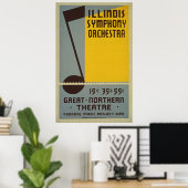 交響楽団ヴィンテージのポスター ポスター (ホームオフィス)