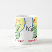 享年53。WTF?どうしたんだ！コーヒーマグ コーヒーマグカップ (中央)