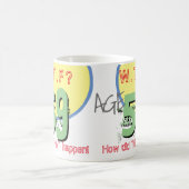 享年59。WTF?どうしたんだ！コーヒーマグ コーヒーマグカップ (中央)