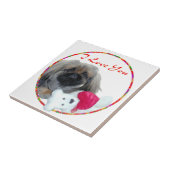 京ペキニーズの仔犬を愛す タイル (側面)