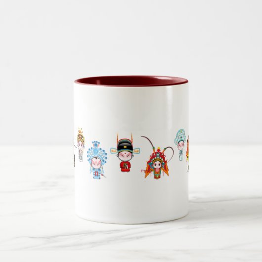 京劇への短い紹介 ツートーンマグカップ (中央)