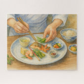 京料理の盛り付け / Kyoto Kaiseki Presentation ジグソーパズル (横)