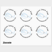 京木ステッカー付きカウアイ ラウンドシール (シート)