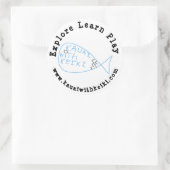 京木ステッカー付きカウアイ ラウンドシール (バッグ)