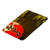 京色彩の鮮やか都紙灯篭 マグネット (左側)