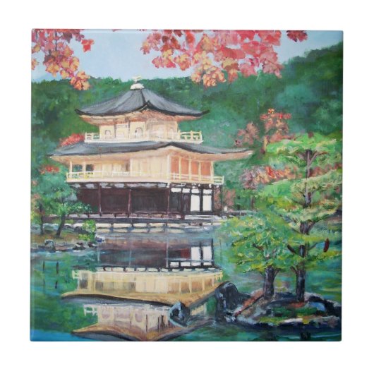 京都のタイルの金Pavillion タイル (正面)