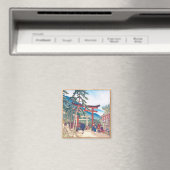 京都の名所 – 伏見稲荷の風景 マグネット (インサイチュ (食洗機))