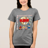 京都の夏の輝き グレー トライブレンドＴシャツ (正面)