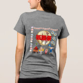 京都の夏の輝き グレー トライブレンドＴシャツ (裏面)