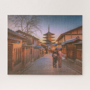 京都の夕暮れの塔 ジグソーパズル
