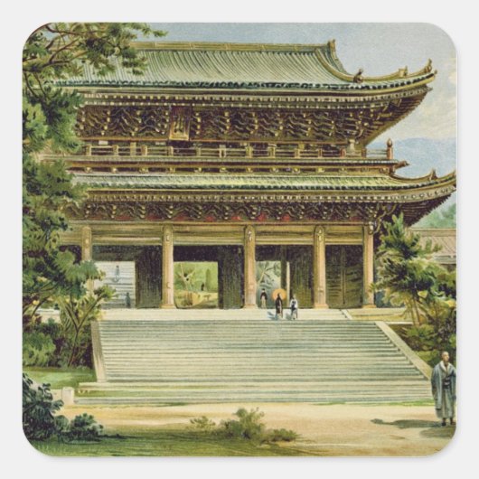 京都の寺院 スクエアシール (正面)
