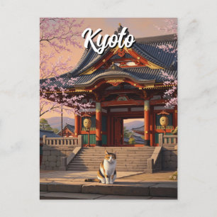 京都の猫テンプル日本旅行 ポストカード