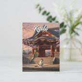 京都の猫テンプル日本旅行 ポストカード (スタンド正面)