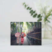 京都の竹林 ポストカード (スタンド正面)