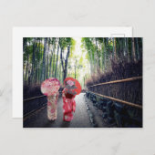 京都の竹林 ポストカード (正面/裏面)