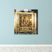 京都の陀美王の宮の仏壇 キャンバスプリント (インサイチュ (ウッドフロア))