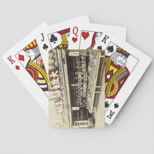 京都の靴屋1890年（手写） トランプ (裏面)