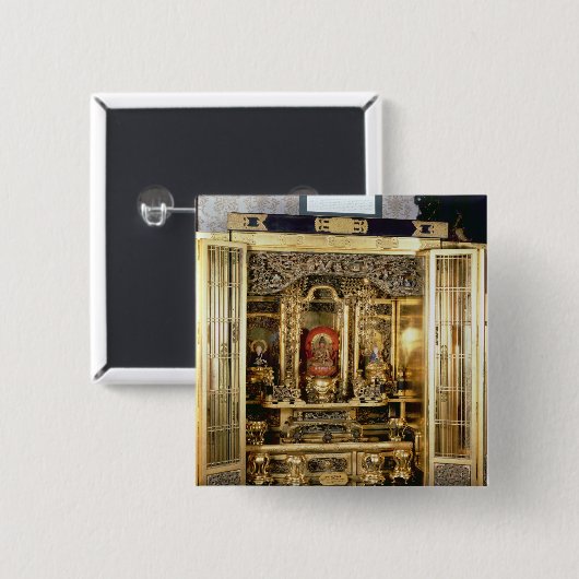 京都のDamioの宮殿からのButsudanの神社 缶バッジ (正面&裏面)