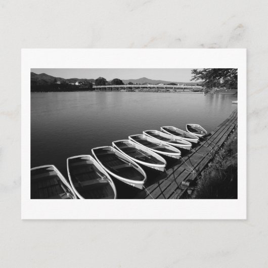 京都はがき嵐山の行船 ポストカード (正面)