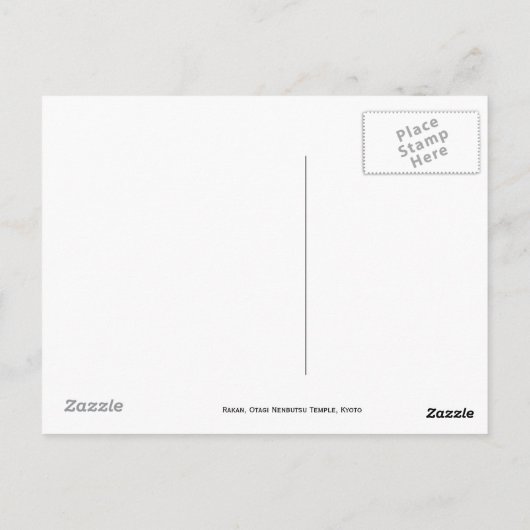 京都はがき愛宕念仏寺羅漢 ポストカード (裏面)