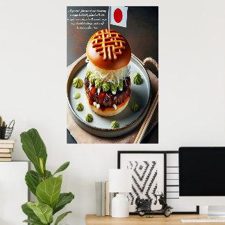 京都キッチンバーガーセンセーション24x36 ポスター