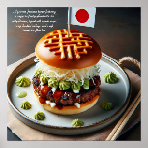 京都キッチンバーガー大人気 ポスター