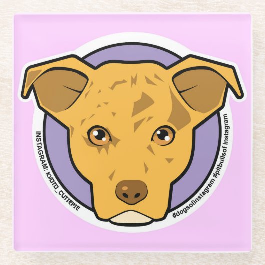 京都キューティエピコースター ガラスコースター (正面)