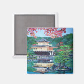 京都マグネットのゴールデンパビリオン マグネット (正面/裏面)