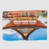 京都伏見稲荷大社外拝殿#2 ゴルフタオル (横)