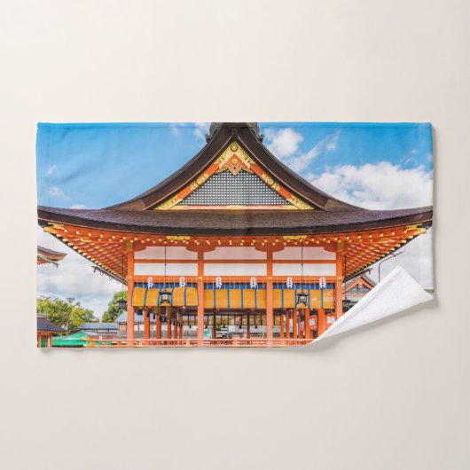 京都伏見稲荷大社外拝殿#2 バスタオルセット (ハンドタオル)