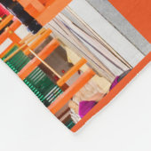 京都伏見稲荷大社外拝殿#2 フリースブランケット (角)